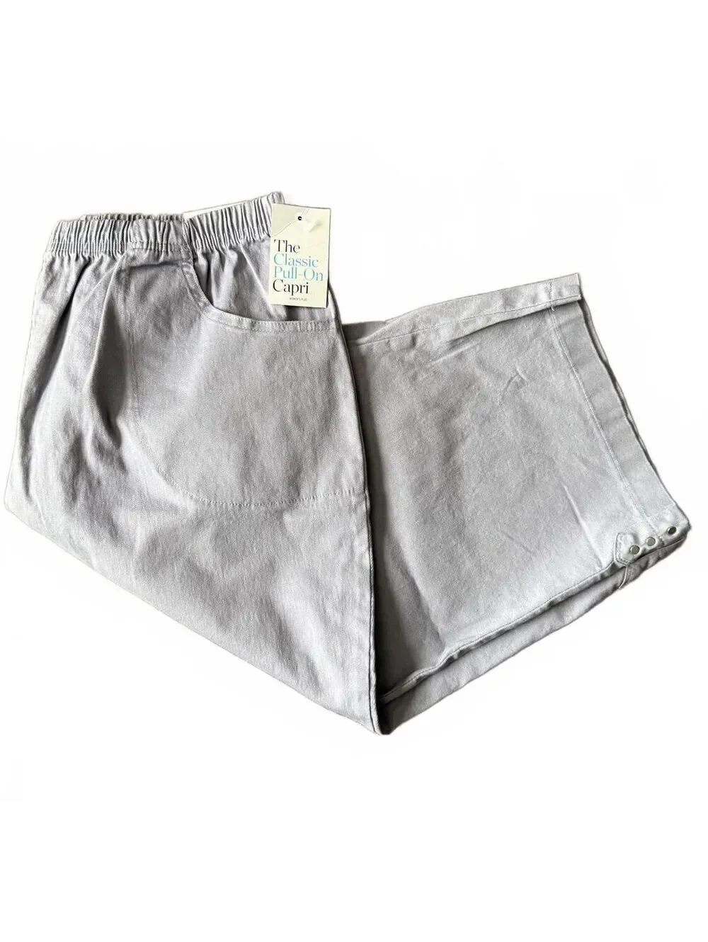Croft and Barrow NEW Women's The Classic Pull On Capri Pants Size 2X Casual City